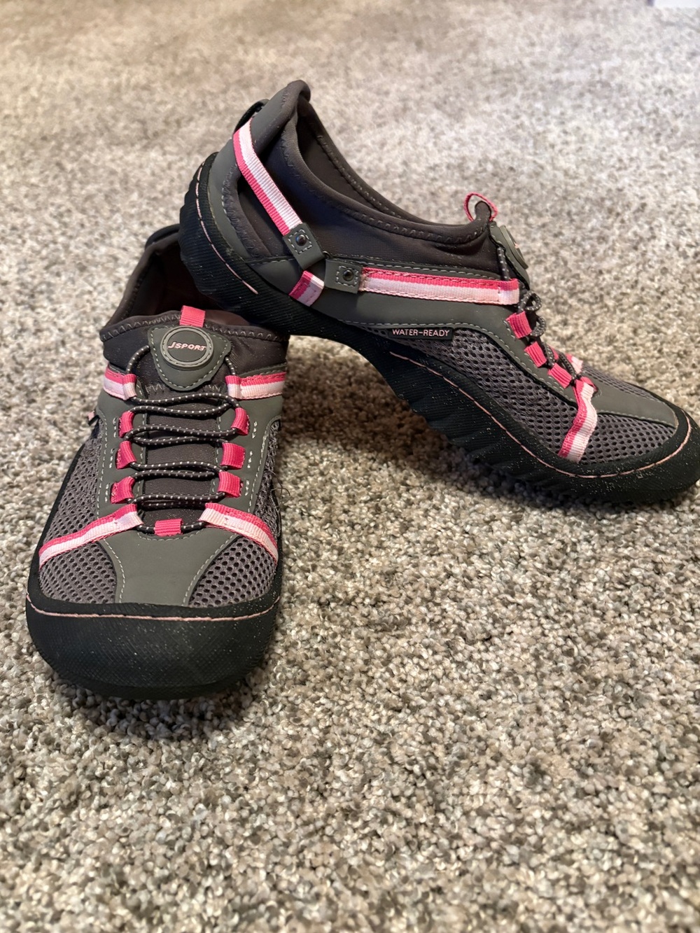 JSport Women’s Water-Ready Athletic Slip-On Shoes - Size 6.5
